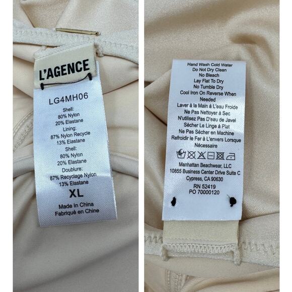 L'Agence Leila Belted Halter One-Piece Swimsuit Size XL - Picture 9 of 12